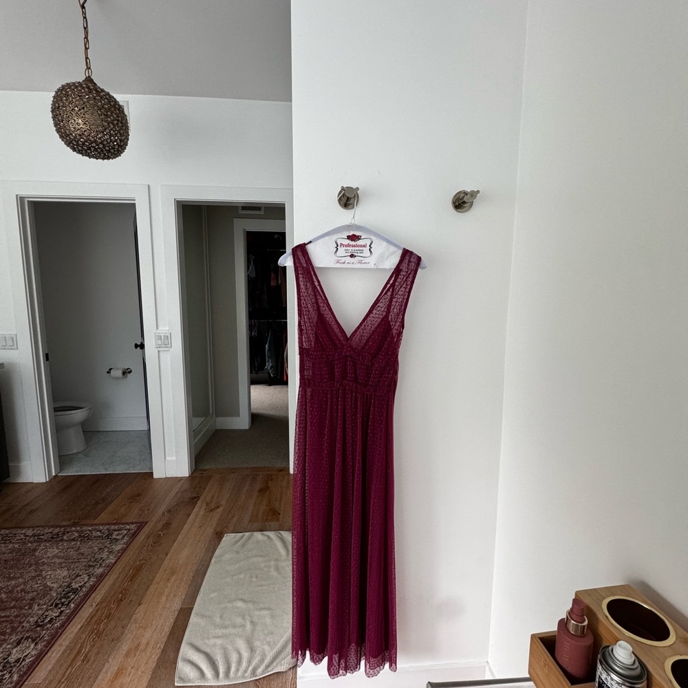 sheer lace dress with lining